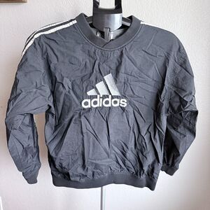 Vintage 90s Adidas Kid's Child Nylon Pullover Windbreaker Child Size Large